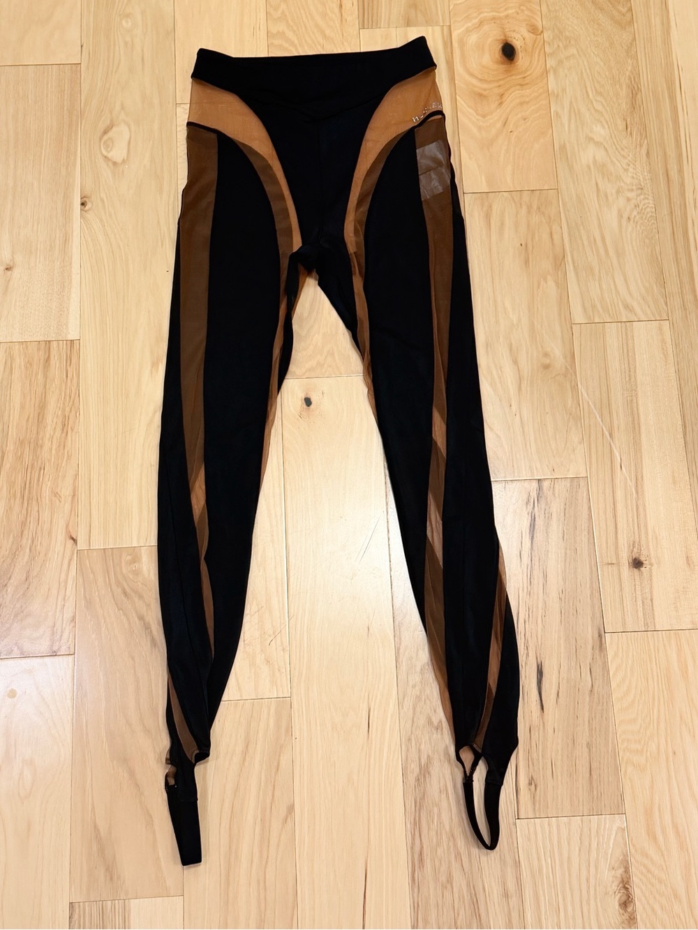 LIKE NEW H&M x Mugler Women’s Spiral Stirrup Leggings
